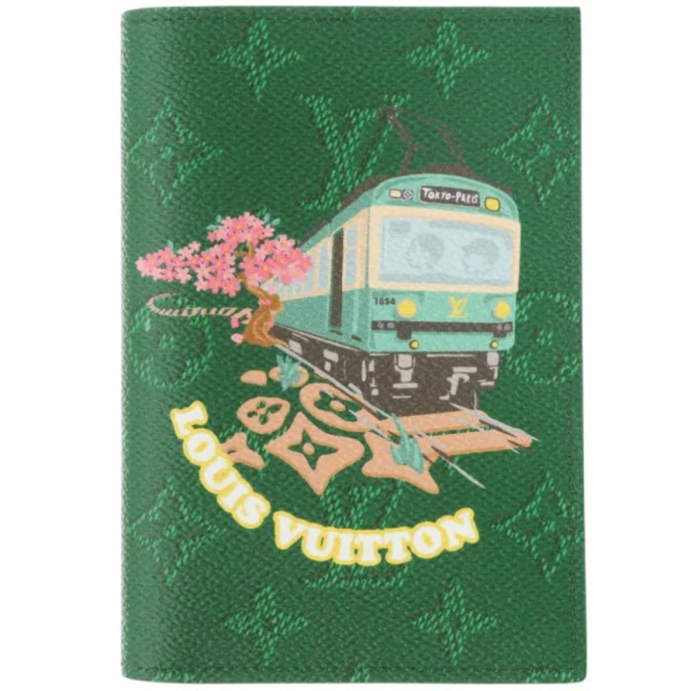 Louis Vuitton NIGO Couverture Passport Monogram Green Case LV